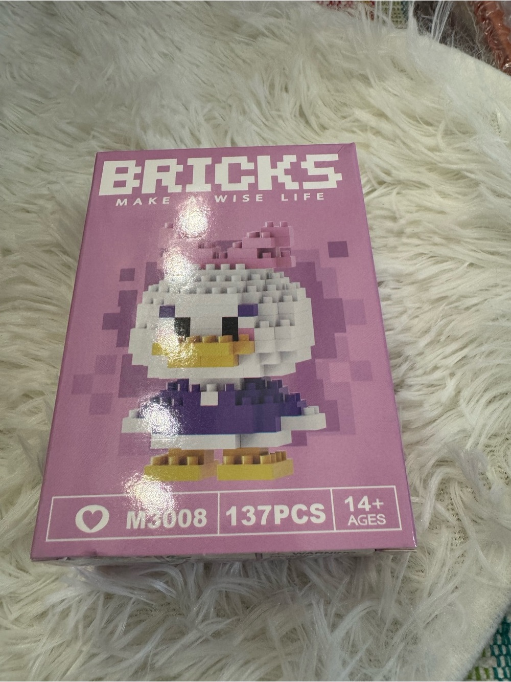 Daisy Duck BRICKS Make Wise Life Pixel Duck Building Set - 137 pieces
